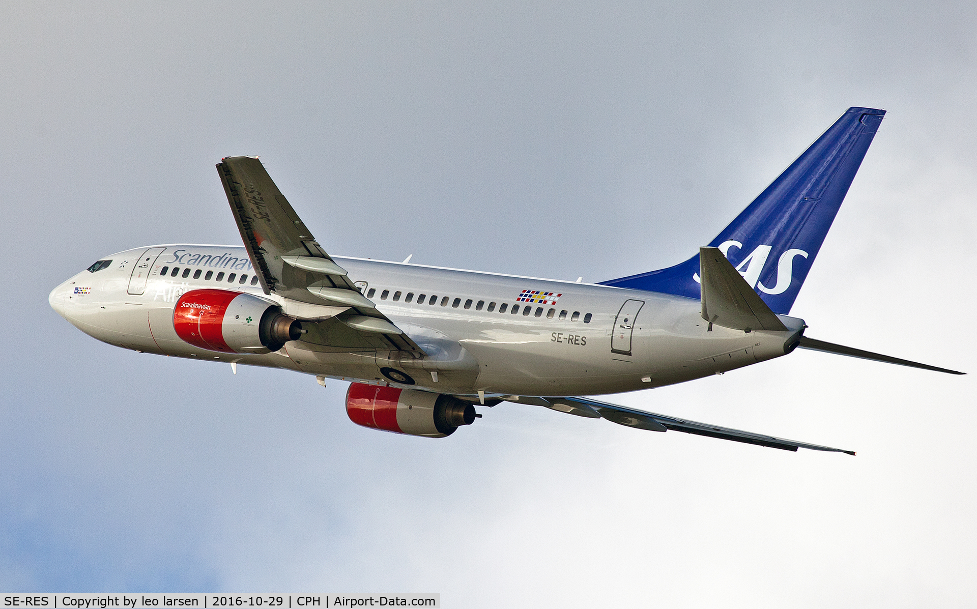 SE-RES, 2000 Boeing 737-7BX C/N 30737, Copenhagen 29.10.16