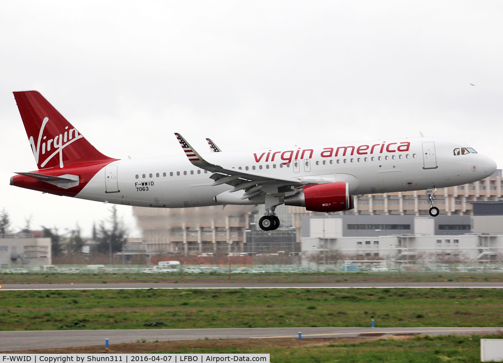 F-WWID, 2016 Airbus A320-214 C/N 7063, C/n 7063 - To be N363VA