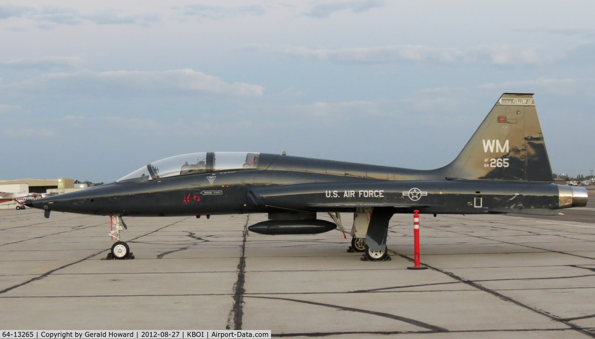 64-13265, 1964 Northrop T-38A Talon C/N N.5694, Parked on Western Ramp. T-38A of the 509th BW, Whiteman AFB, CA
