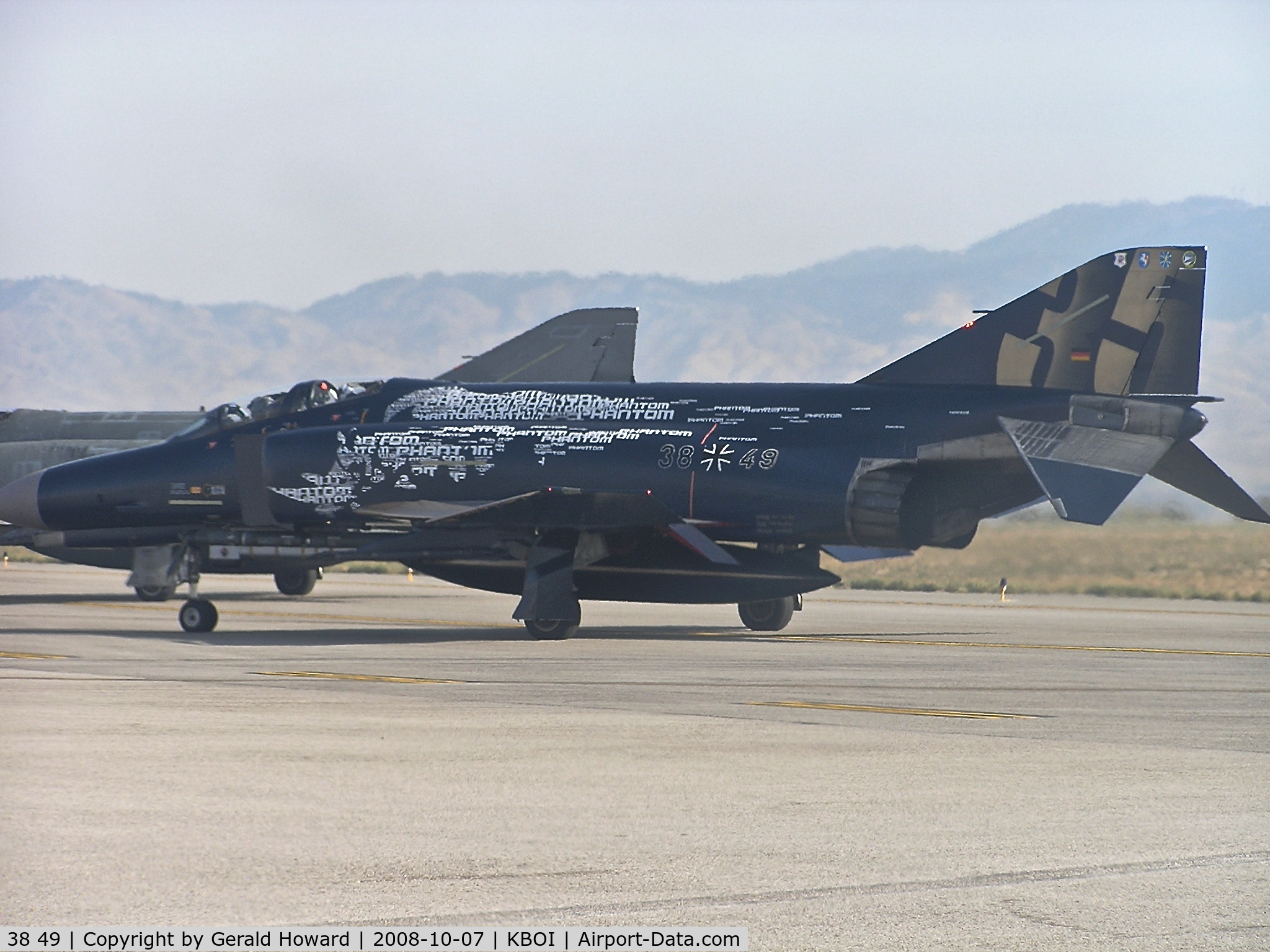 38 49, 1972 McDonnell Douglas F-4F KWS Phantom II C/N 4749, Special paint scheme taxing on Juliet for RWY 10R.