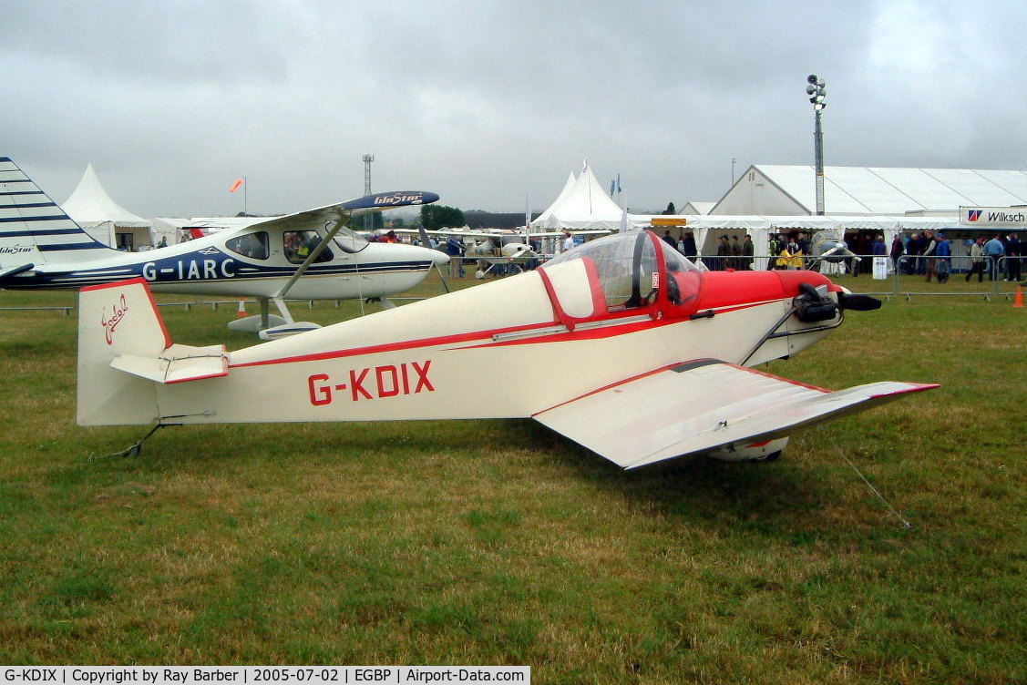 G-KDIX, 1984 Jodel D-9 Bebe C/N PFA 054-10293, Jodel D.9 Bebe [PFA 054-10293] Kemble~G 02/07/2005