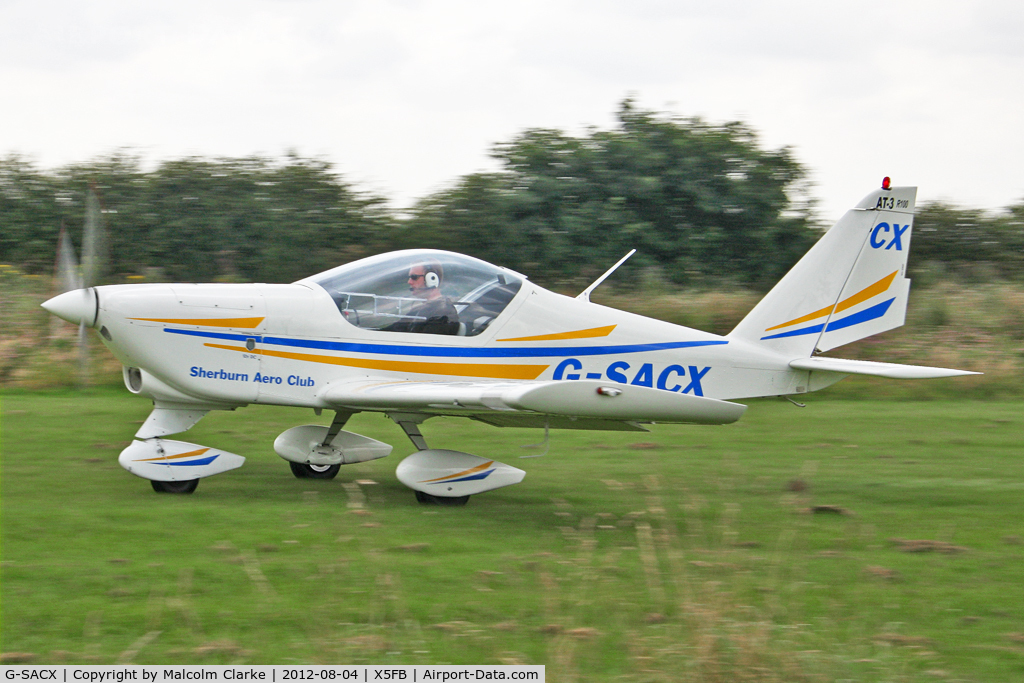 G-SACX, 2007 Aero AT-3 R100 C/N AT3-028, Aero AT-3 R100, Fishburn Airfield, August 4th 2012.