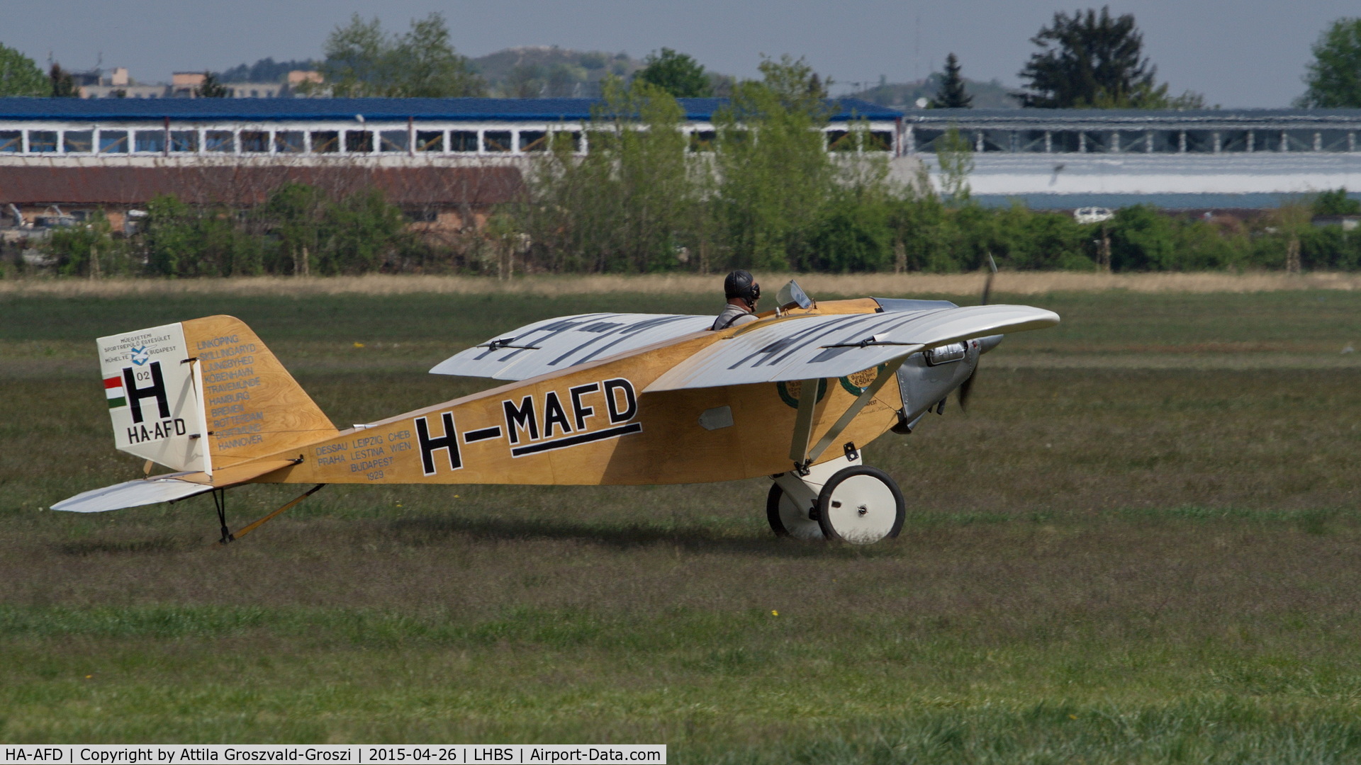 HA-AFD, 2005 Váradi László L-2 Roma replica C/N 001, Budaörs Airport, Hungary. Gold Timer Fundanation airshow