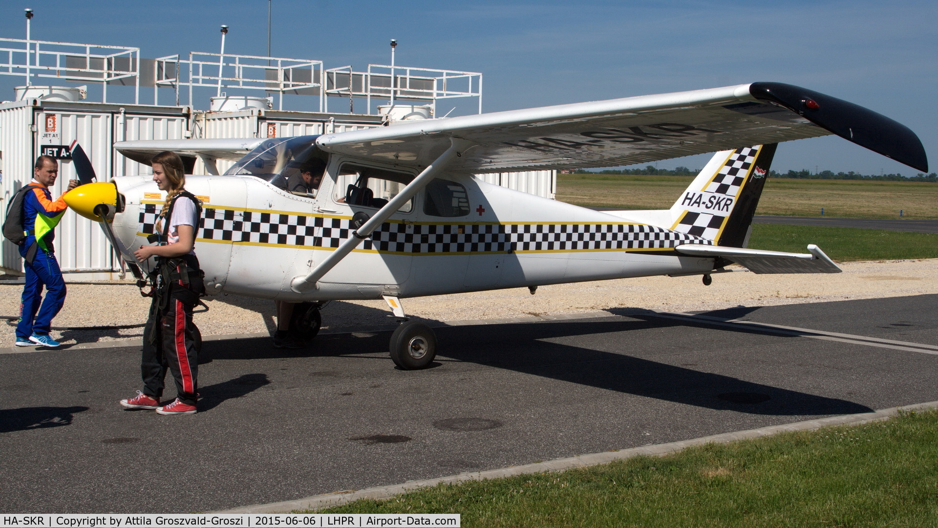 HA-SKR, 1962 Cessna 175C Skylark C/N 17557110, Györ-Pér Airport, Hungary