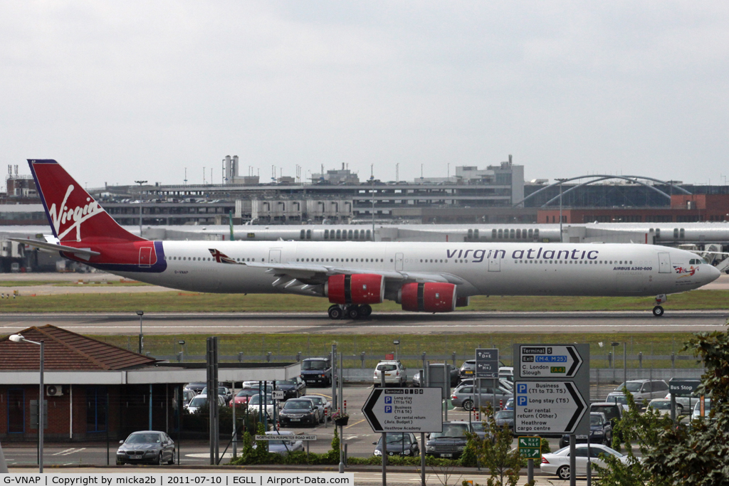 G-VNAP, 2005 Airbus A340-642 C/N 622, Taxiing