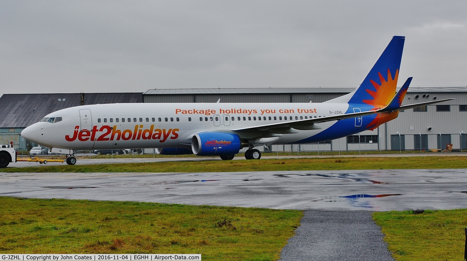 G-JZHL, 2016 Boeing 737-8MG C/N 63568, Exits paintshop in its new livery