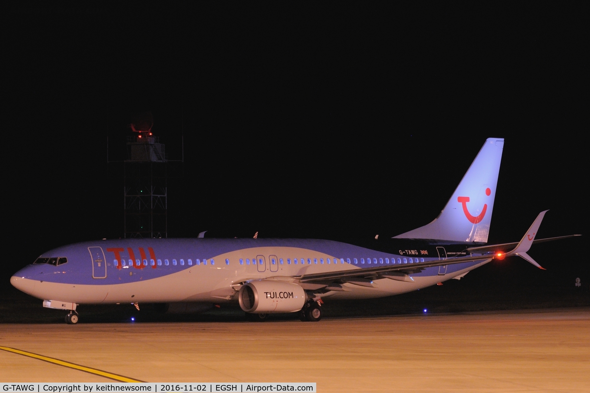 G-TAWG, 2012 Boeing 737-8K5 C/N 37266, With TUI titles.