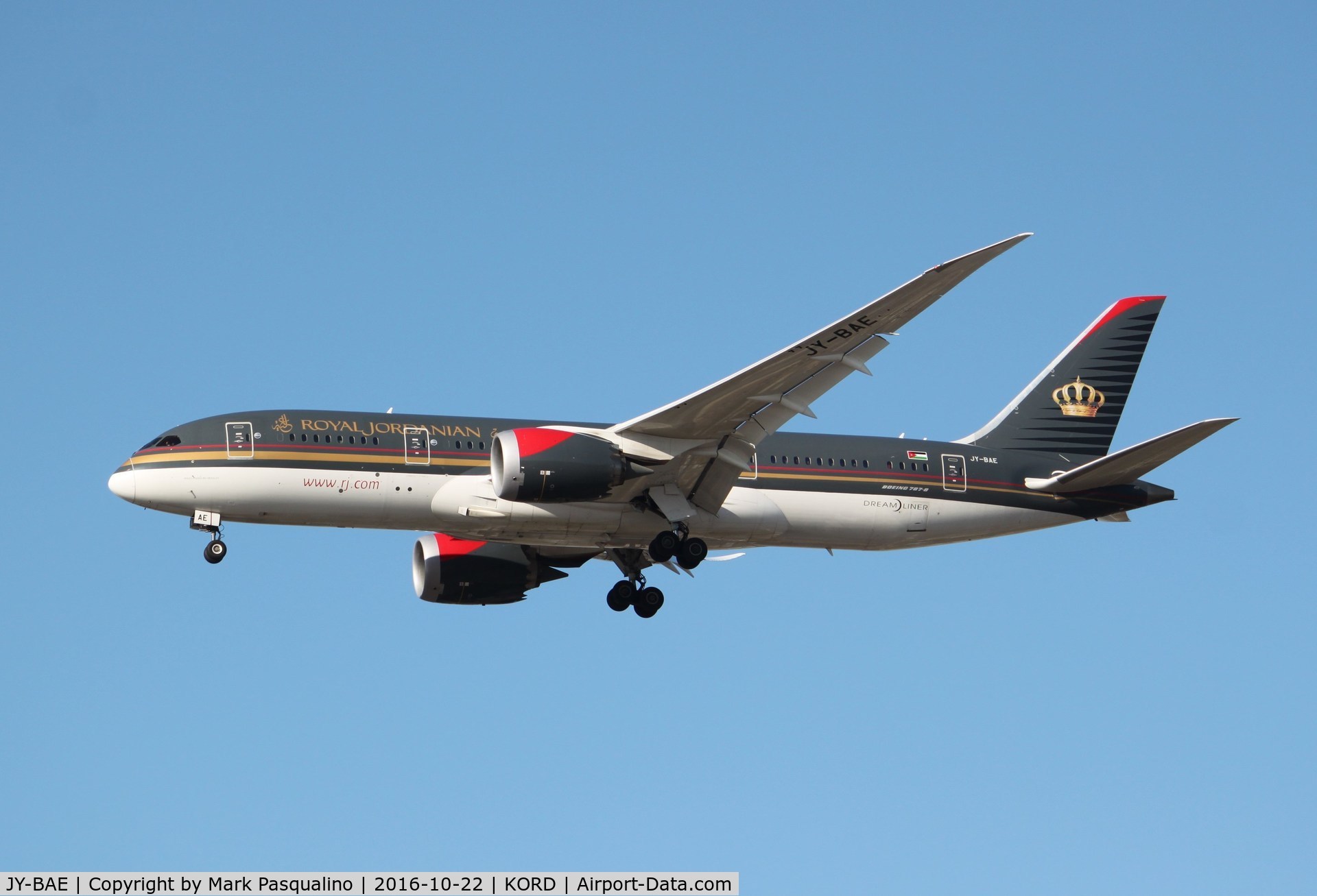 JY-BAE, 2014 Boeing 787-8 Dreamliner Dreamliner C/N 37166, Boeing 787-8