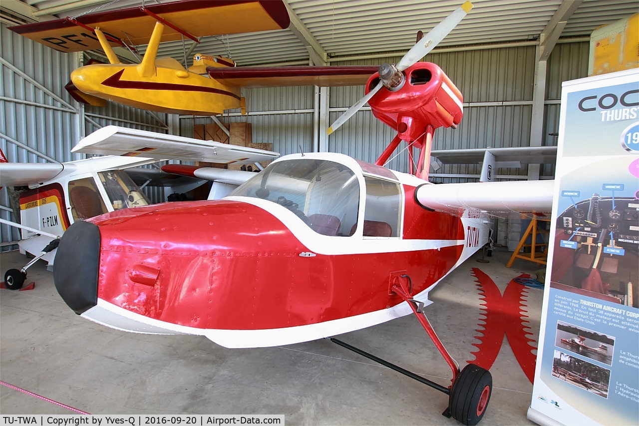 TU-TWA, 1971 Thurston TSC-1A1 Teal C/N 16, Thurston TSC-1A1 Teal, Preserved at Historic Seaplane Museum, Biscarrosse