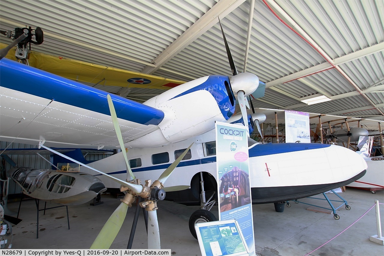 N28679, Grumman G-44A Widgeon Widgeon C/N 1218, Grumman G-44A Widgeon, Preserved at Historic Seaplane Museum, Biscarrosse