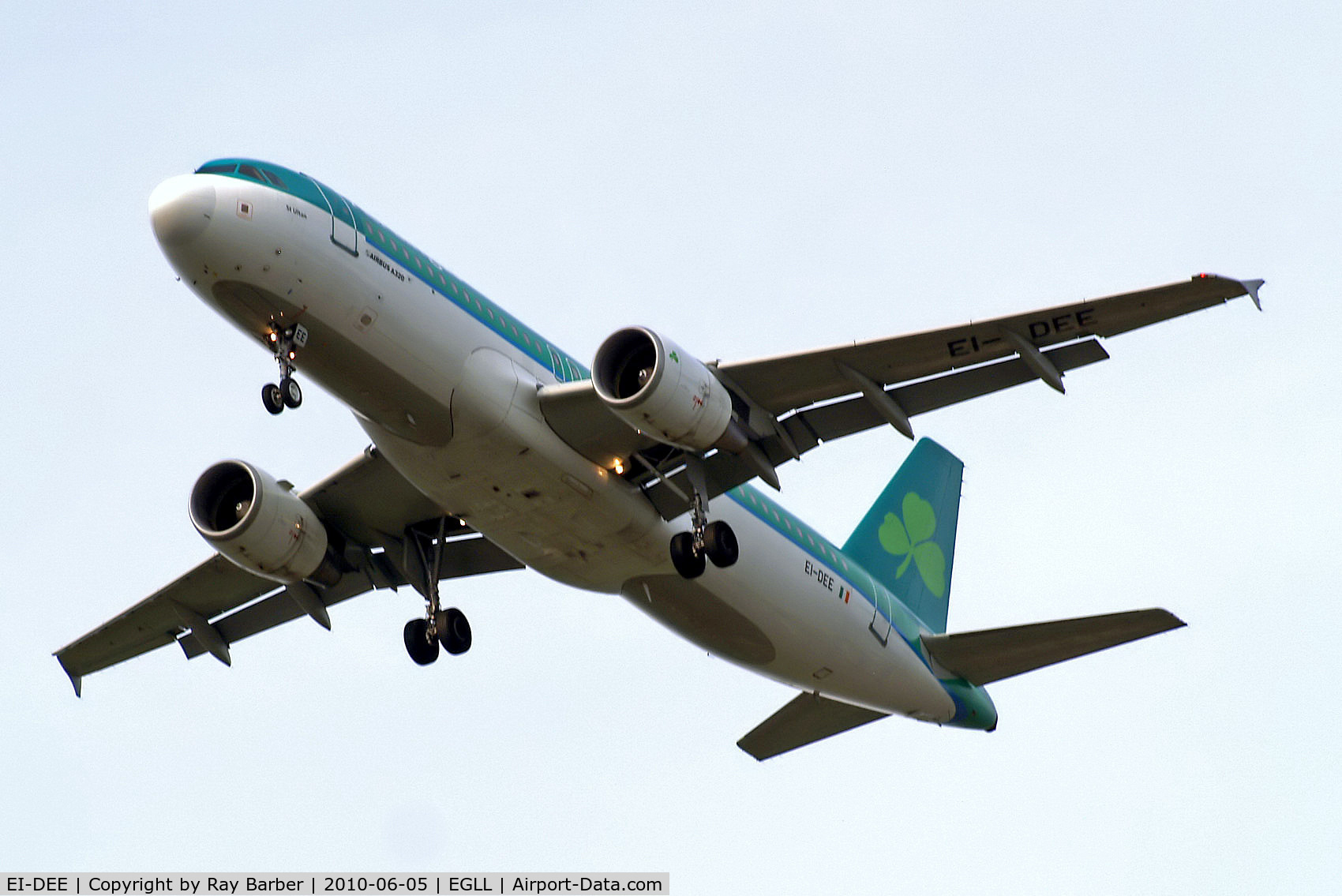 EI-DEE, 2004 Airbus A320-214 C/N 2250, Airbus A320-214 [2250] (Aer Lingus) Home~G 05/06/2010. On approach 27R.