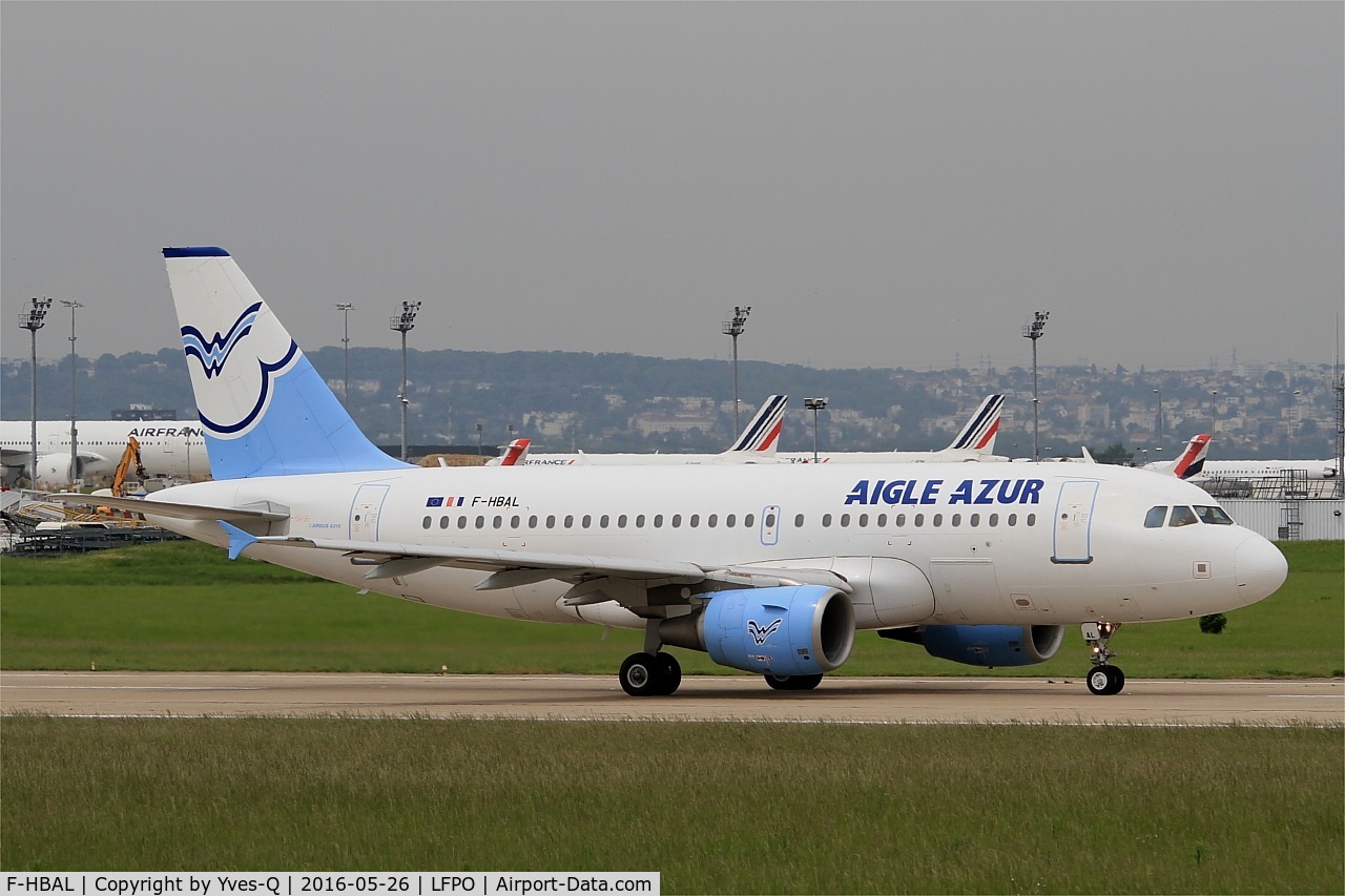 F-HBAL, 2006 Airbus A319-111 C/N 2870, Airbus A319-111, take off run rwy 08, Paris-Orly airport (LFPO-ORY)