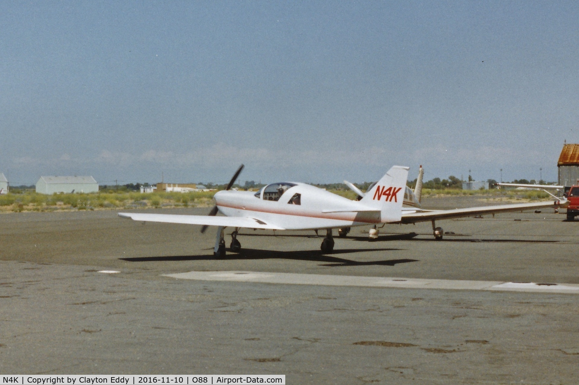 N4K, 1992 Stoddard-Hamilton Glasair III C/N 3002, Old Rio Vista Airport in California.
