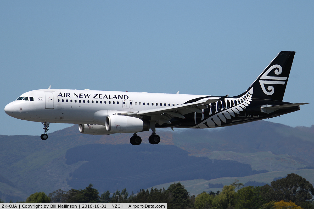 ZK-OJA, 2003 Airbus A320-232 C/N 2085, NZ884 FROM SYD.        O755