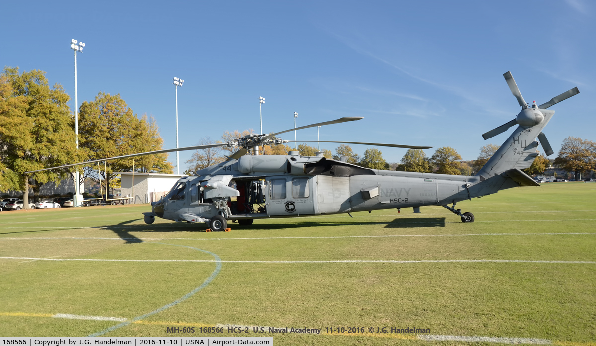 168566, Sikorsky MH-60S Knighthawk C/N 704357, At U.S. Naval Academy