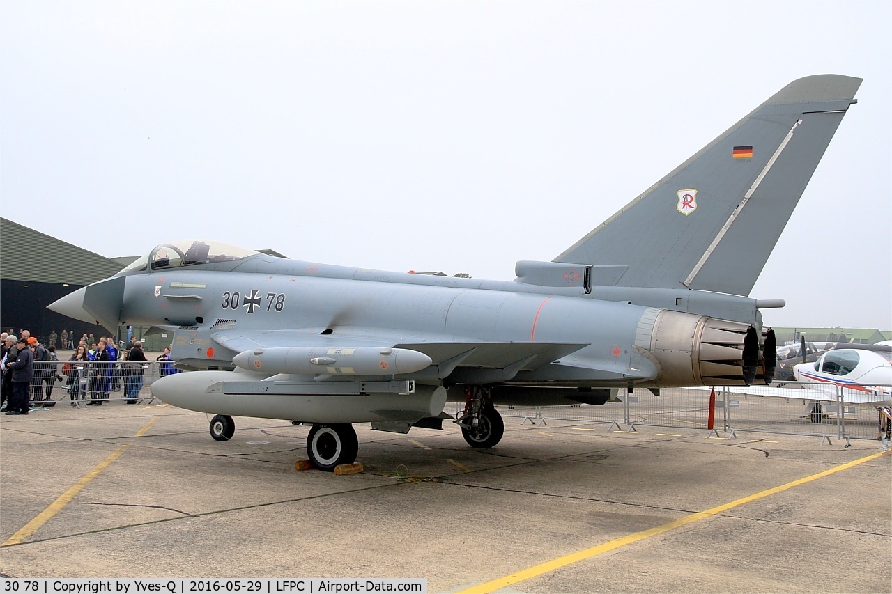 30 78, Eurofighter EF-2000 Typhoon S C/N GS058, German Air Force Eurofighter EF-2000 Typhoon S, Static display, Creil Air Base 110 (LFPC-CSF) Open day