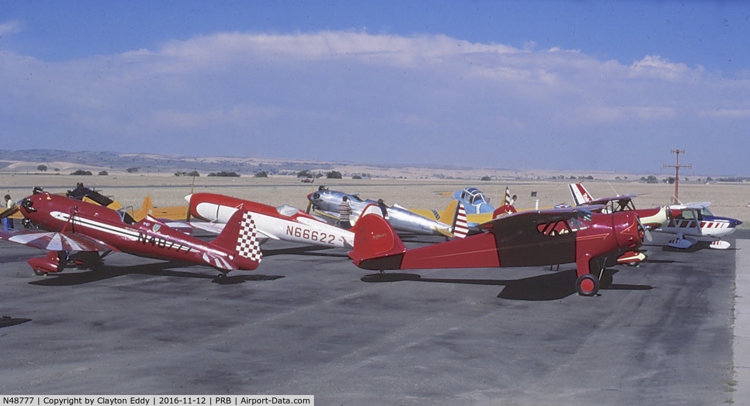 N48777, 1941 Ryan Aeronautical ST3KR C/N 1068, Paso Robles California. 1977.