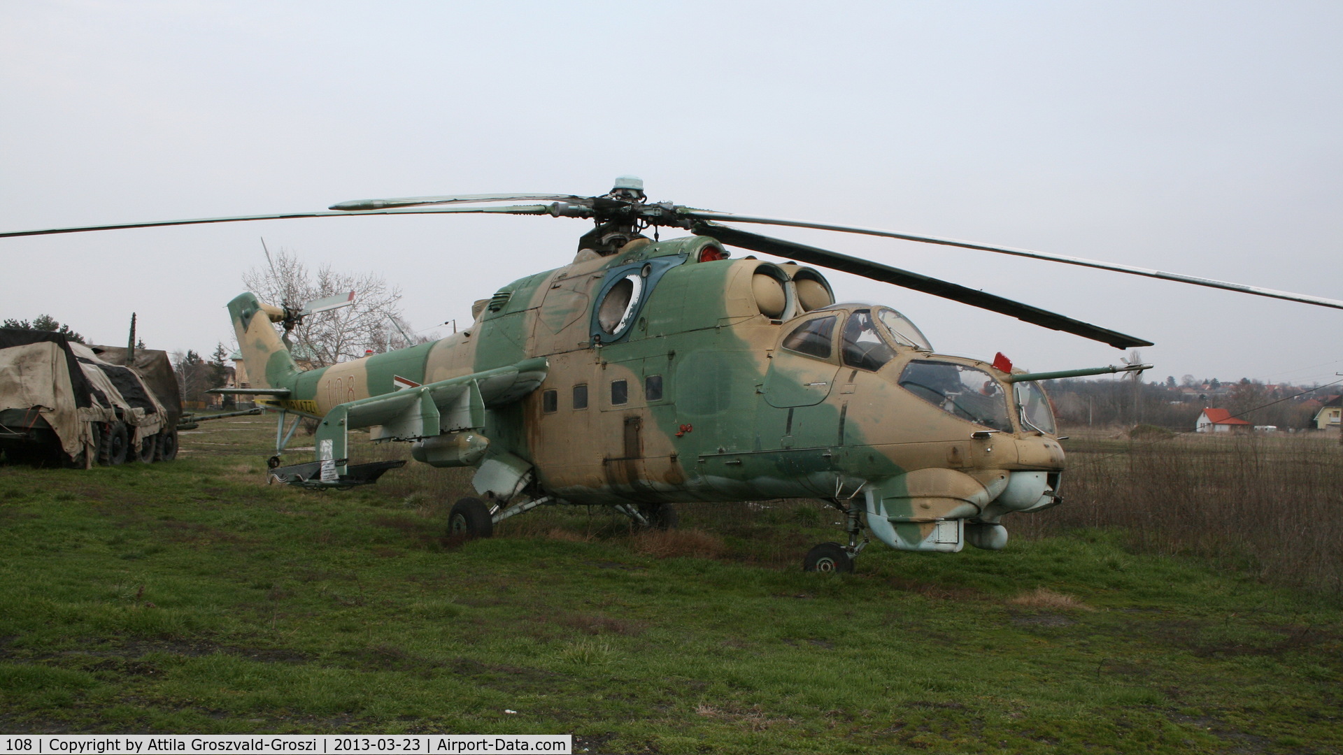 108, 1980 Mil Mi-24D Hind C/N K20108, Zamárdi, military technology collection. Hungary