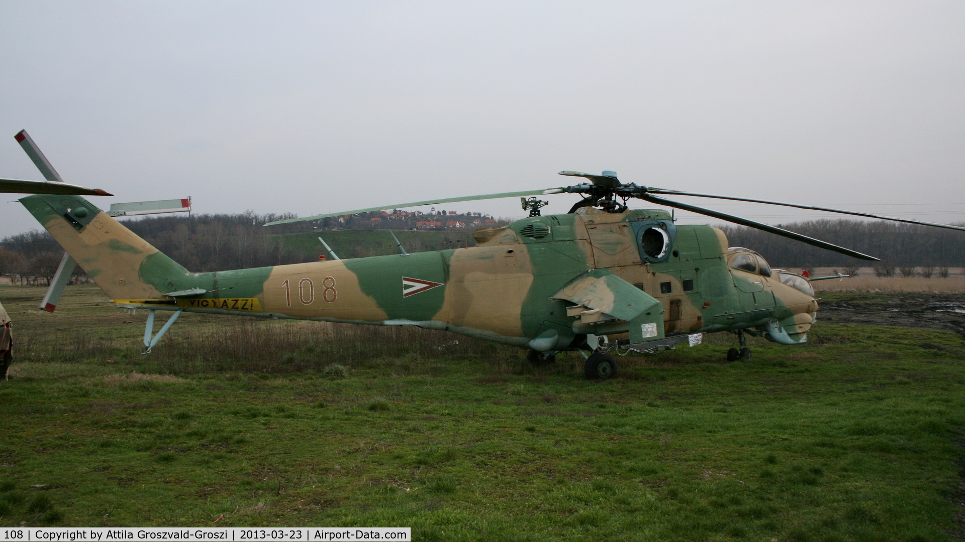 108, 1980 Mil Mi-24D Hind C/N K20108, Zamárdi, military technology collection. Hungary