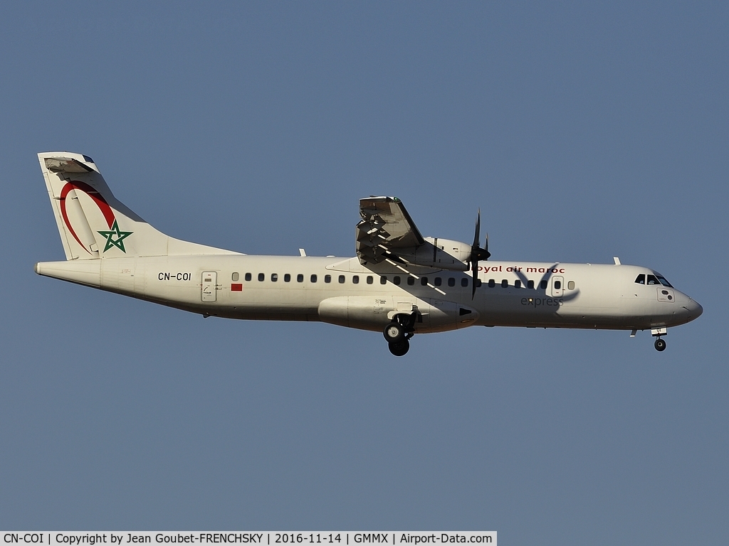 CN-COI, 2014 ATR 72-600 (72-212A) C/N 1143, RAM Express 414 landing from Casablanca (CMN)