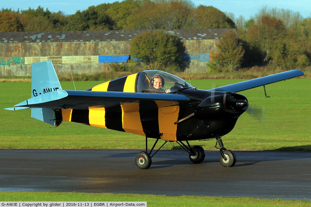 G-AWJE, 1968 Tipsy T-66 Nipper Mk 3 C/N S121, Kate off for another local flight