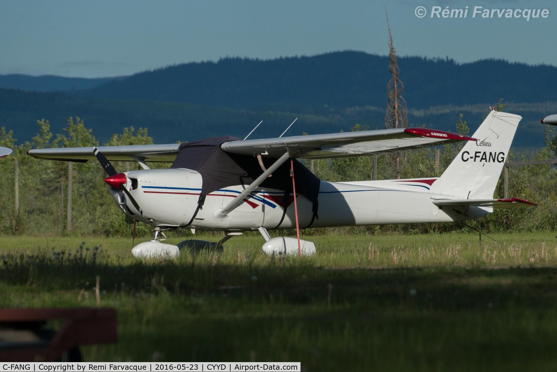 C-FANG, 1975 Cessna 150M C/N 15076112, Parked at east end of airport in private craft area.