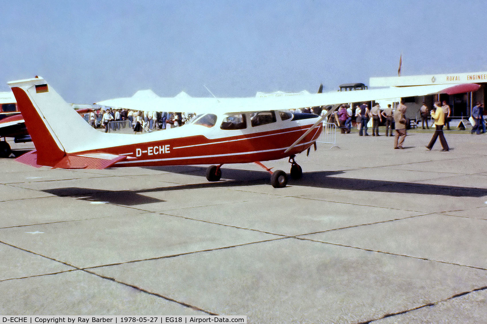 D-ECHE, Reims F172H Skyhawk C/N 0733, R/Cessna F.172H Skyhawk [0733] Bassingbourn~G 27/05/1978
