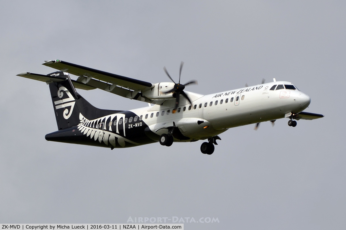 ZK-MVD, 2013 ATR 72-600 C/N 1117, At Auckland