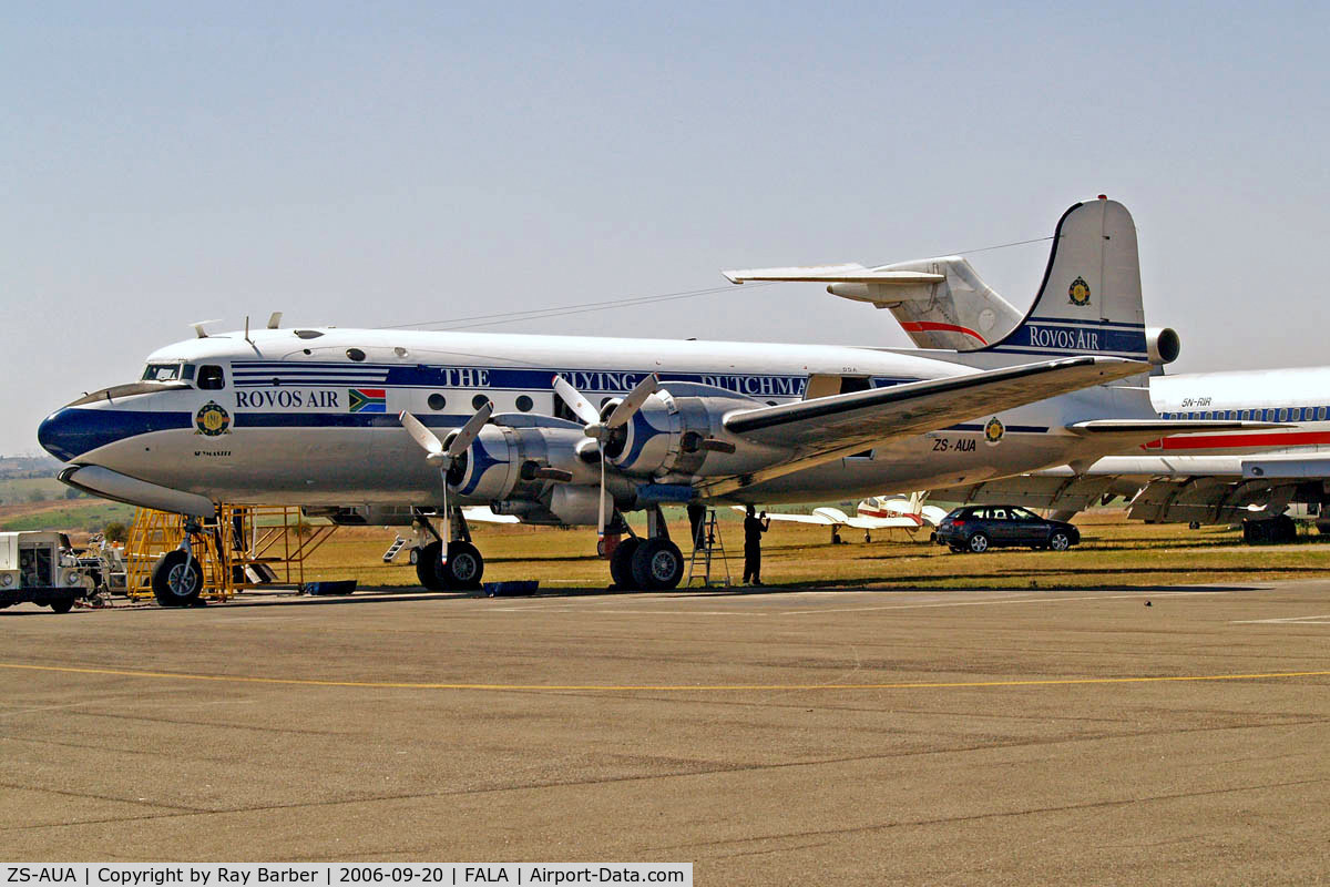 ZS-AUA, 1946 Douglas DC-4-1009 Skymaster C/N 42934, Douglas DC-4-1009 [42934] (Rovos Air) Lanseria~ZS 20/09/2006