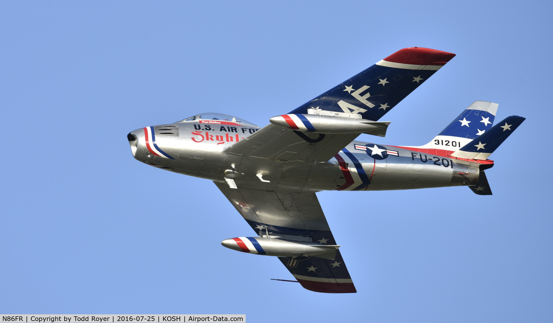 N86FR, 1952 North American F-86F Sabre C/N 191-655, Airventure 2016