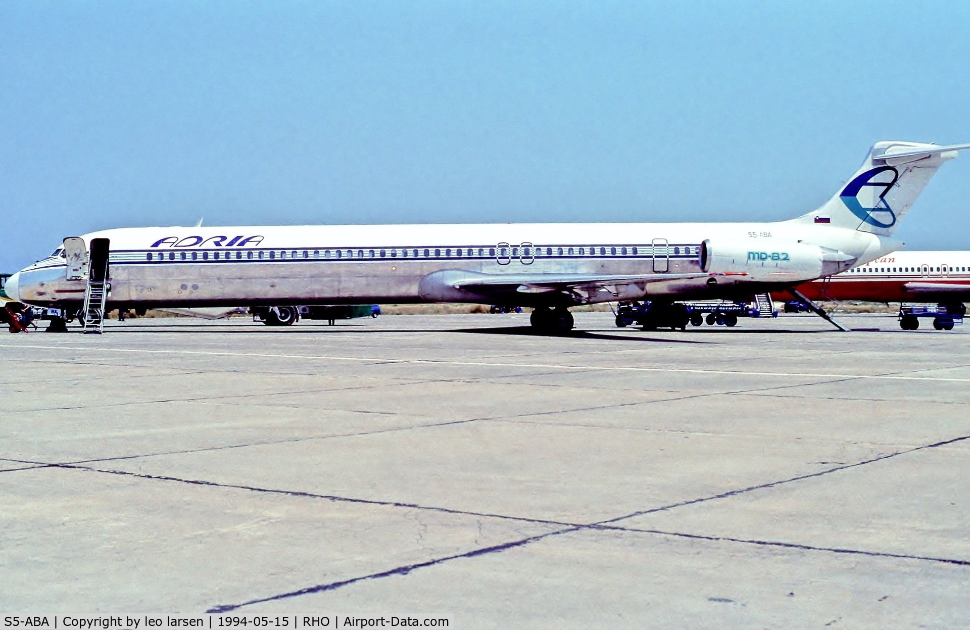 S5-ABA, 1981 McDonnell Douglas MD-82 (DC-9-82) C/N 48048, Rhodos 15.5.94