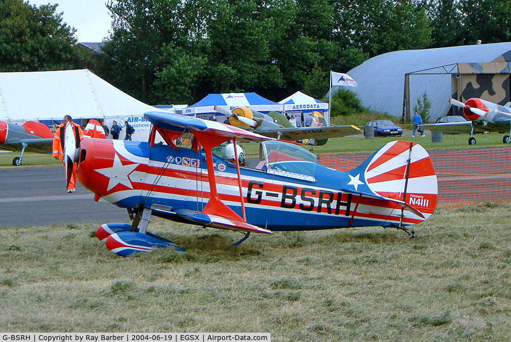 G-BSRH, 1964 Pitts S-1C Special C/N LS-2, Pitts S-1C Special [LS-2] North Weald~G 19/06/2004. Also wears former American registration N4111.