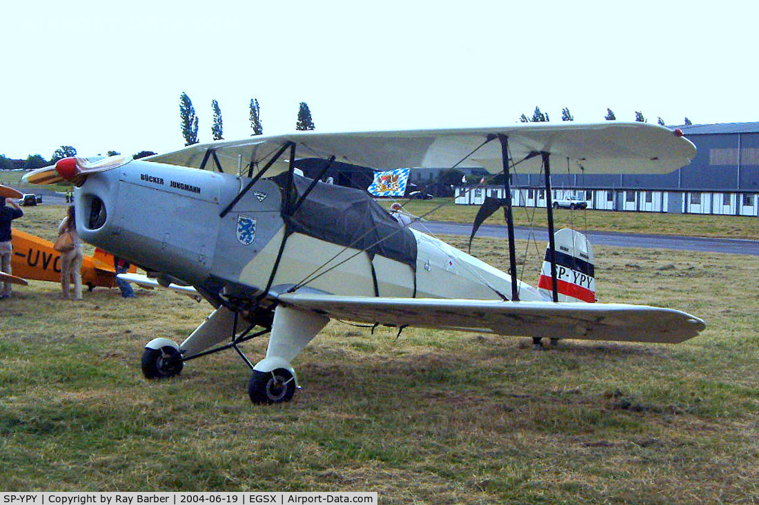SP-YPY, Tatra T-131PA Jungmann C/N Not found SP-YPY, Historic Aircraft Service T.131PA Jungmann [103] North Weald~G 19/06/2004