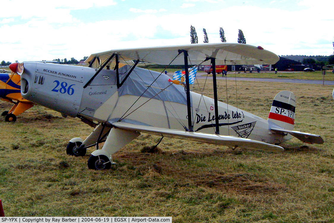 SP-YPX, 1997 Tatra T-131PA Jungmann C/N 102, Historic Aircraft Service T.131PA Jungmann [102] North Weald~G 19/06/2004