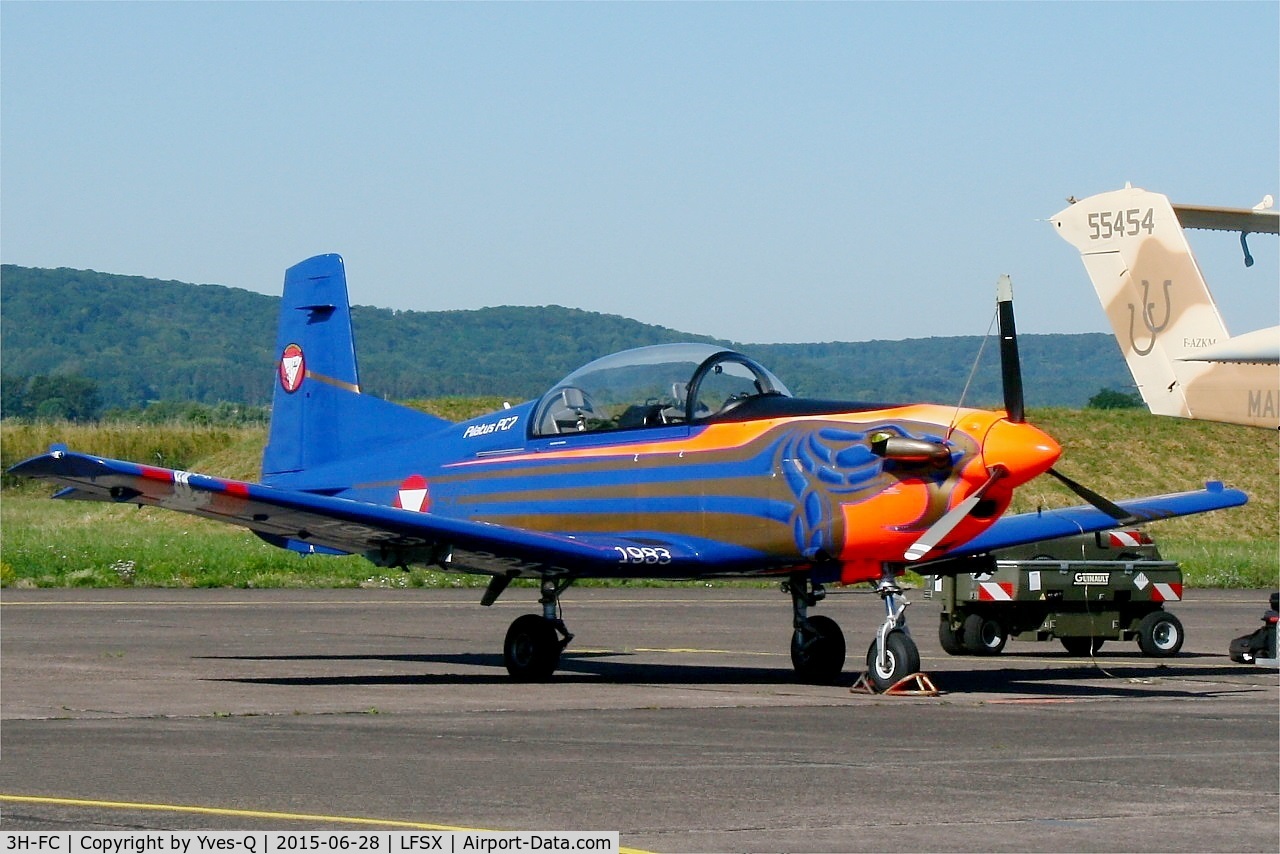 3H-FC, Pilatus PC-7 Turbo Trainer C/N 414, Pilatus PC-7 Turbo Trainer, Static display, Luxeuil-St Sauveur Air Base 116 (LFSX) Open day 2015