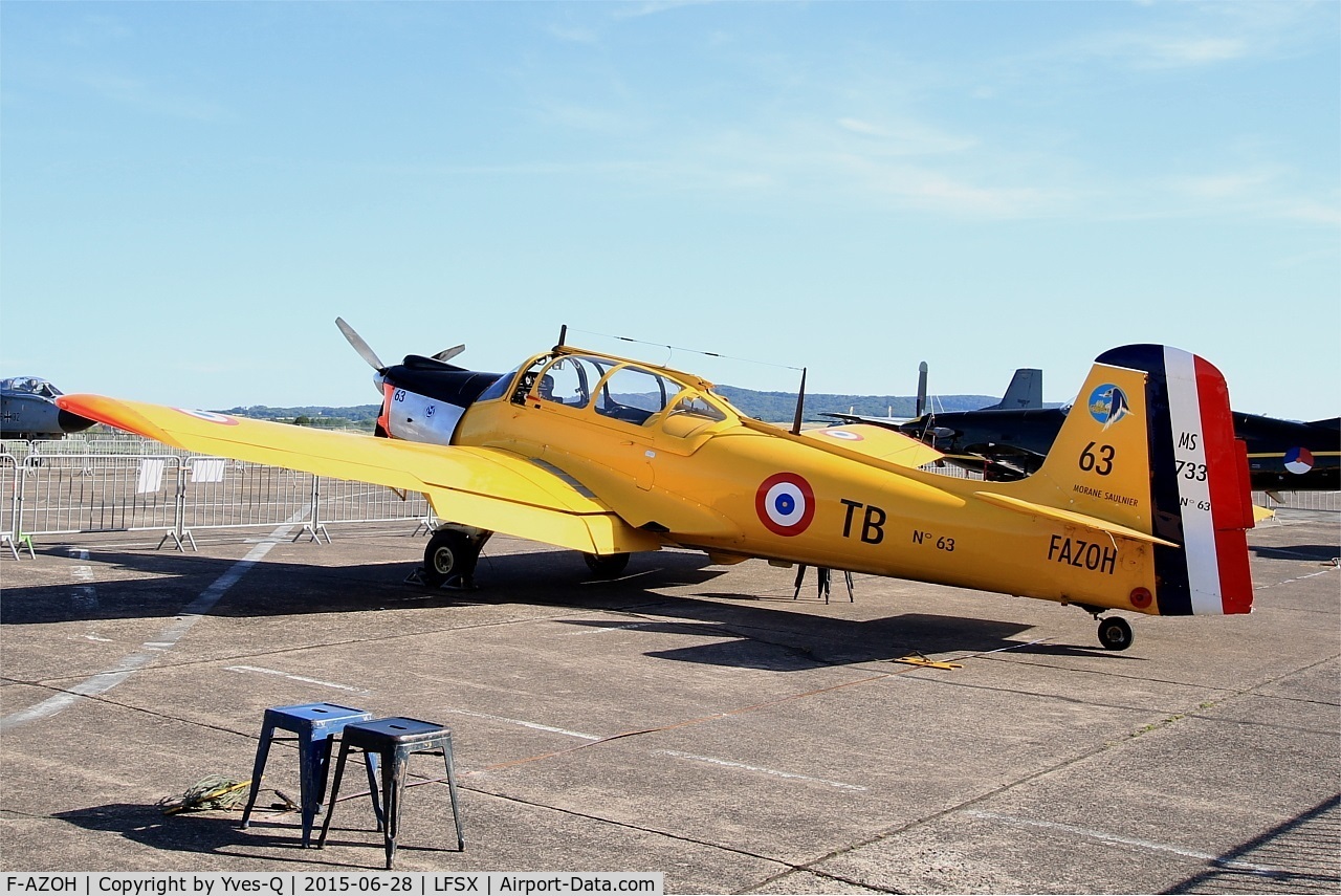 F-AZOH, Morane-Saulnier MS-733 Alcyon C/N 63, Morane-Saulnier MS-733 Alcyon, Static display, Luxeuil-Saint Sauveur Air Base 116 (LFSX) Open day 2015