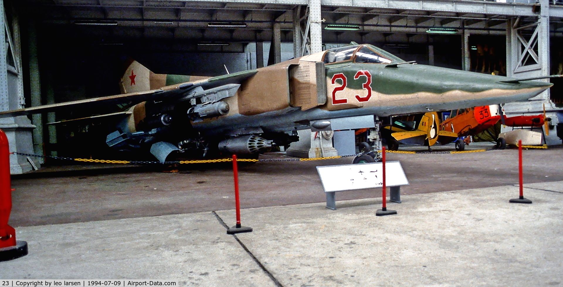 23, Mikoyan-Gurevich MiG-23BN C/N 0393215732, Brussels Museum 9.7.94