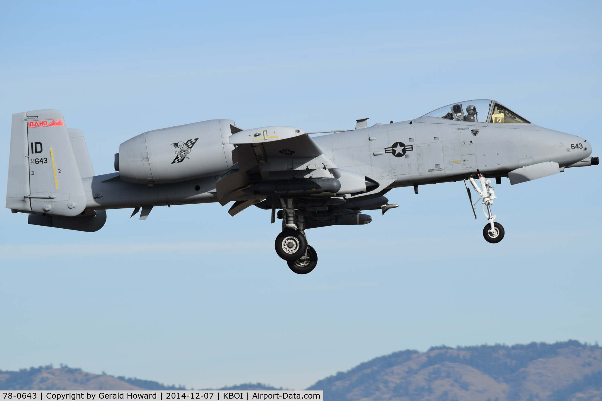 78-0643, 1978 Fairchild Republic A-10C Thunderbolt II C/N A10-0263, Over the numbers for RWY 10R.