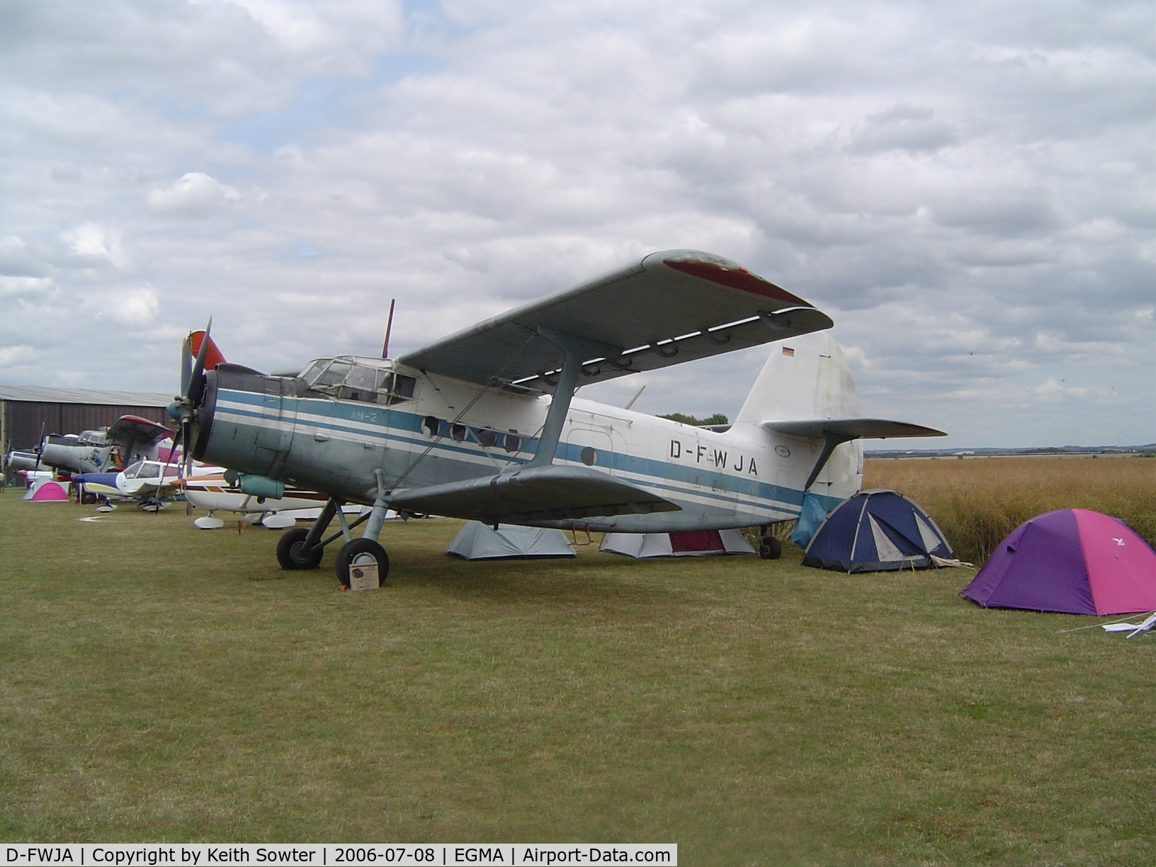 D-FWJA, Antonov AN-2T C/N 1G86-41, Parked at Fowlmere