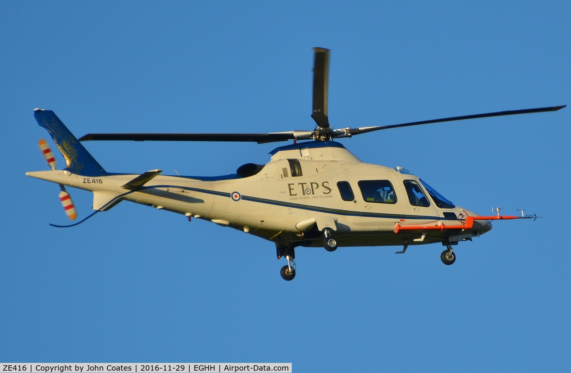 ZE416, 2004 Agusta A-109E Power C/N 11173, Low approach whilst training