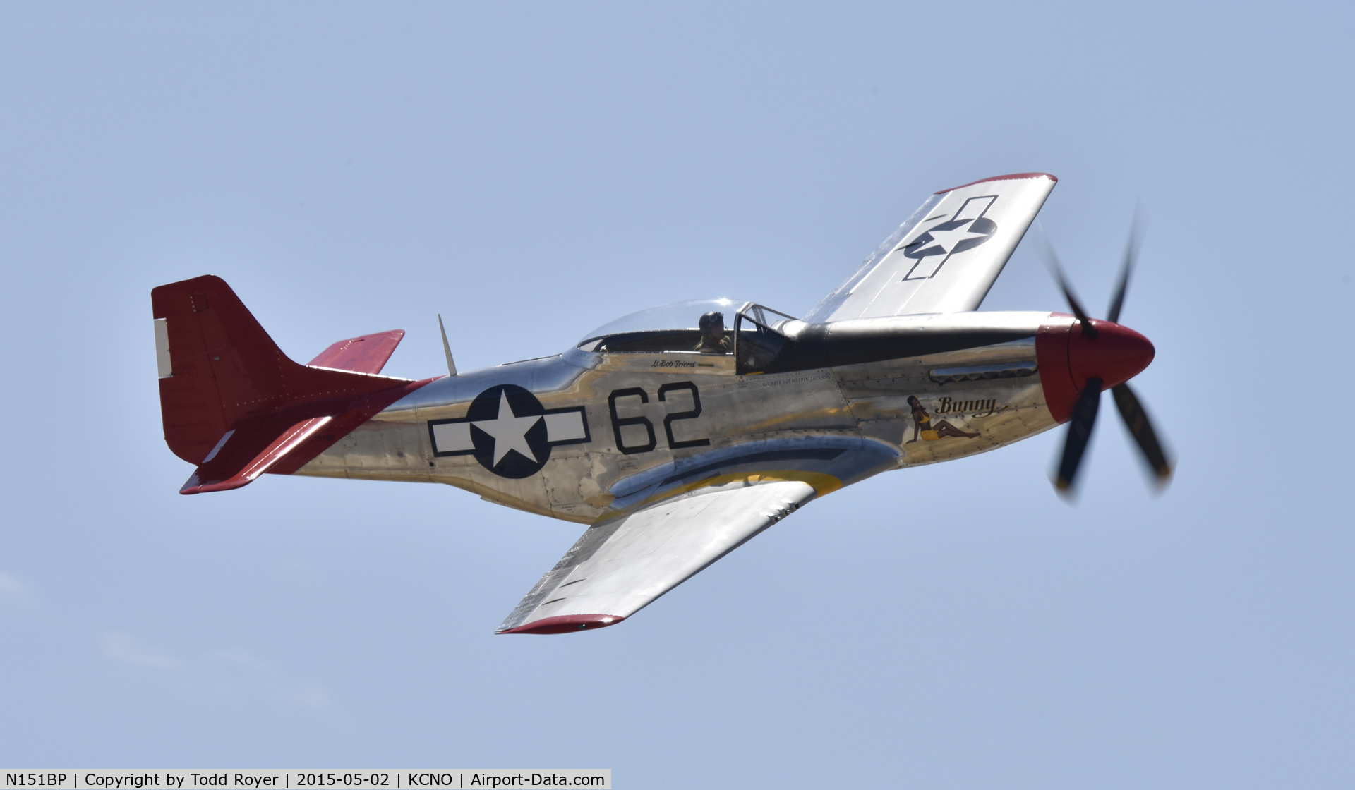 N151BP, 1944 North American P-51D Mustang C/N 122-41448, Flying at the Planes of Fame Airshow