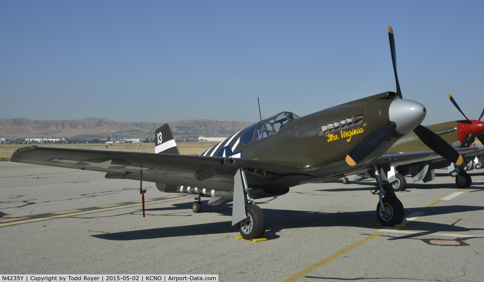 N4235Y, 1943 North American P-51A Mustang C/N MSN 99-22354, On display at the Planes of Fame Airshow