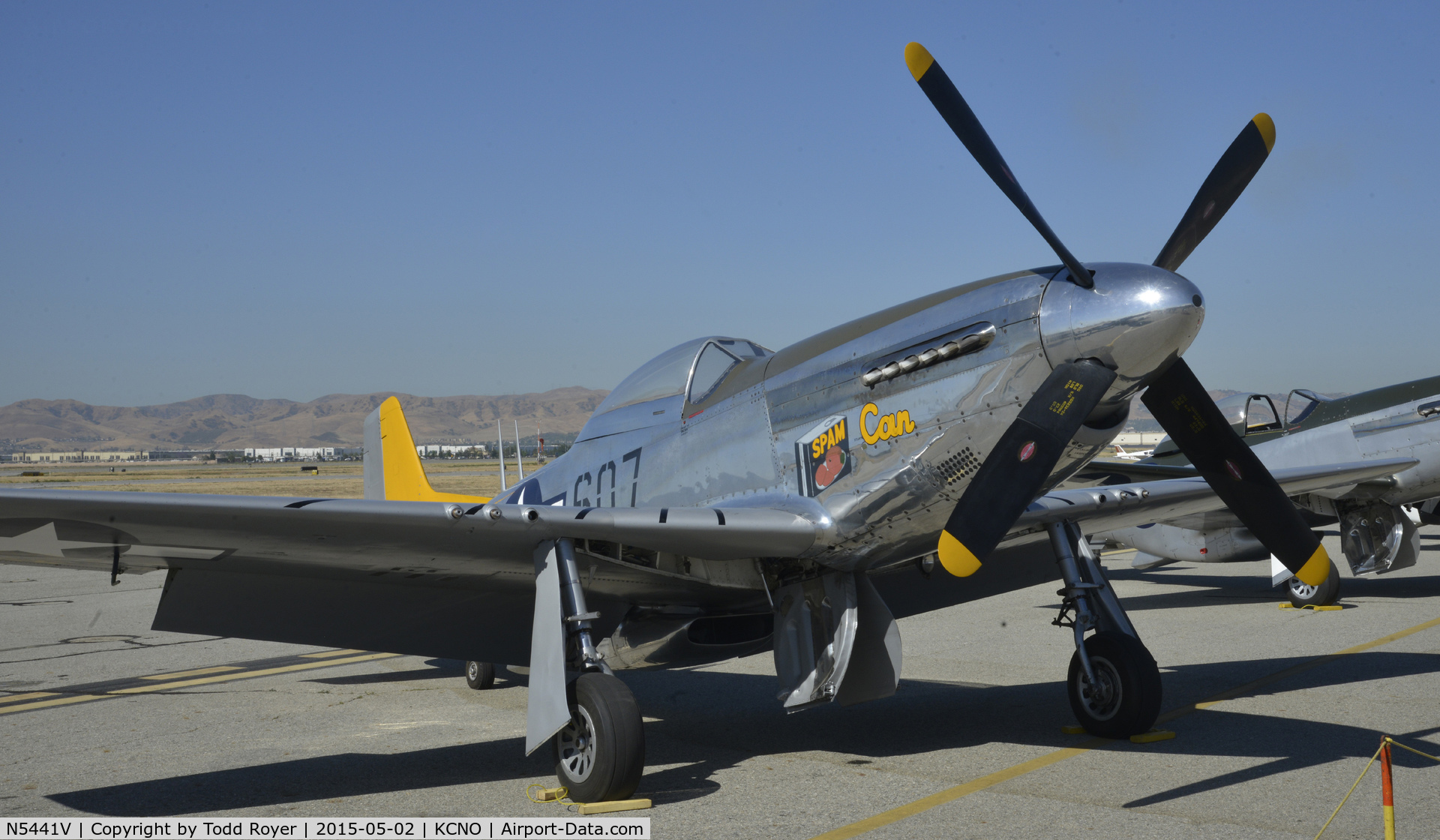 N5441V, 1961 North American F-51D Mustang C/N 45-11582, On display at the Planes of Fame Airshow
