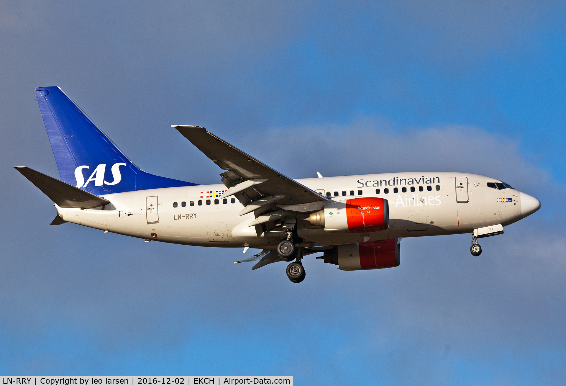 LN-RRY, 1998 Boeing 737-683 C/N 28297, Copenhagen 2.12.16