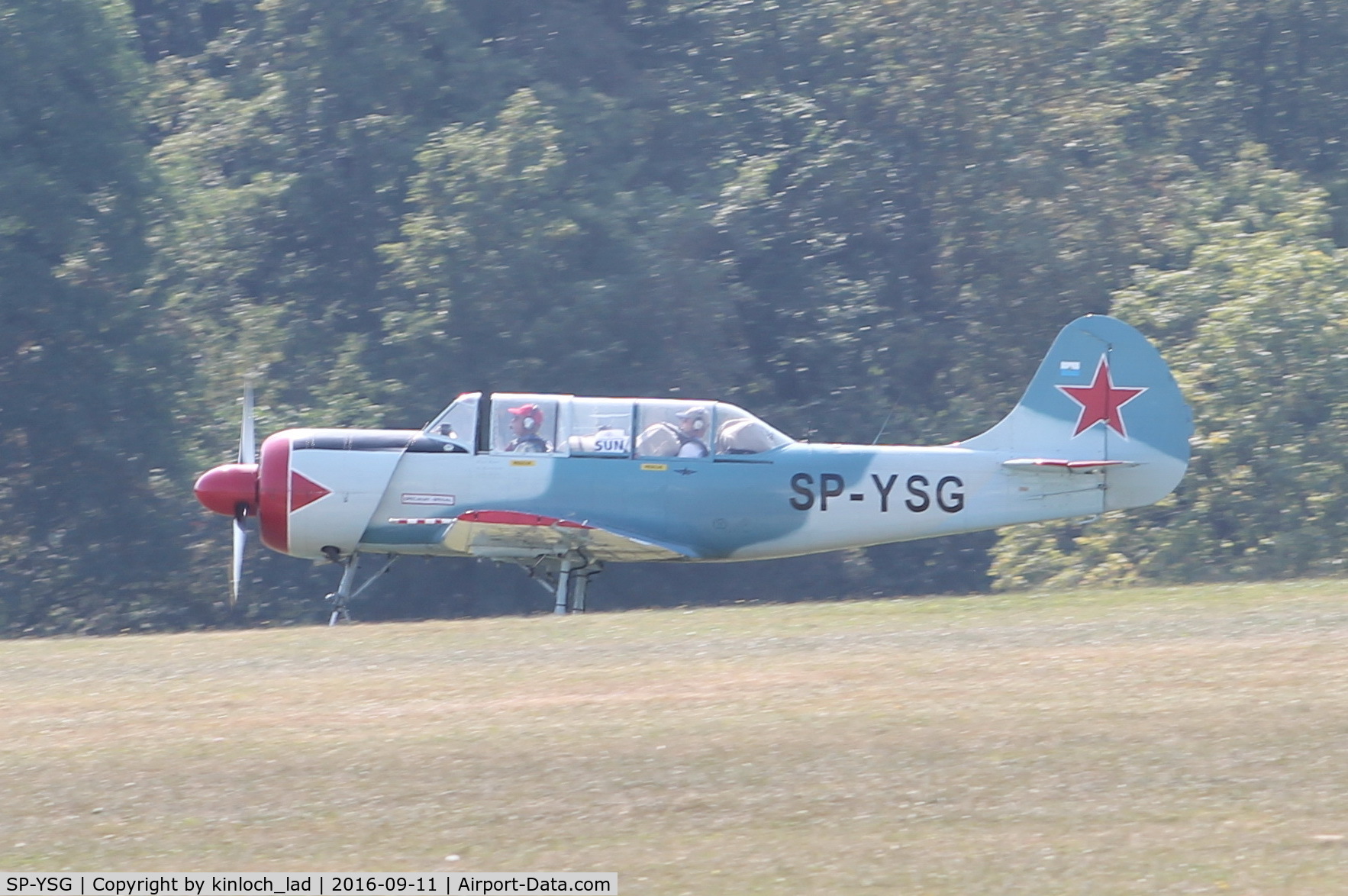SP-YSG, 1982 Bacau Yak-52 C/N 822603, Pictured at Hahnweide, Sep2016