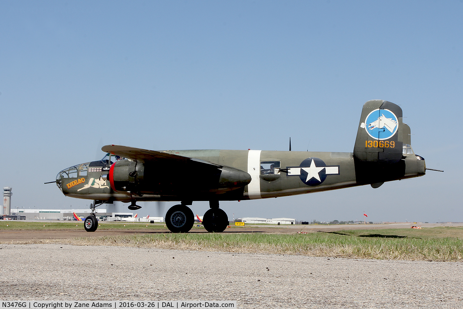 N3476G, 1944 North American B-25J Mitchell C/N 108-33257, Collings Foundation B-25 at Dallas Love Field