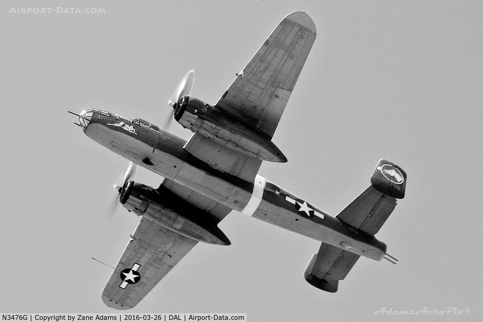 N3476G, 1944 North American B-25J Mitchell C/N 108-33257, Dallas Love Field