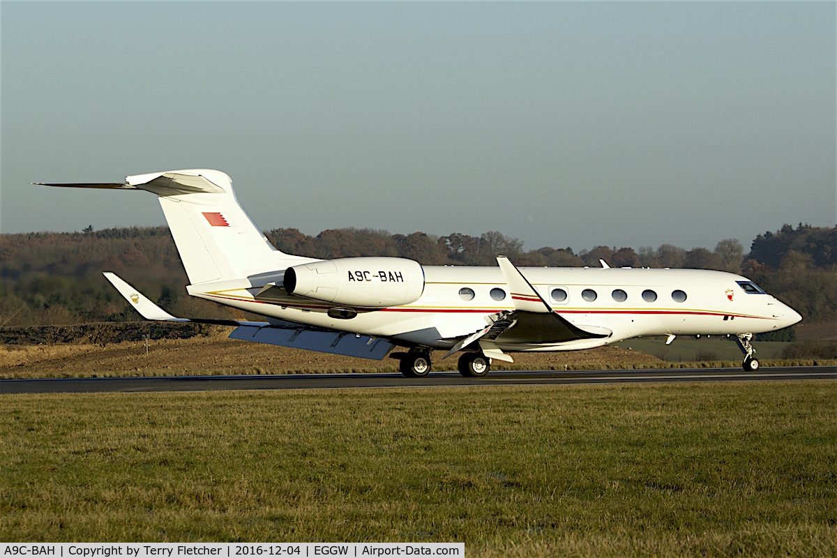 A9C-BAH, 2014 Gulfstream Aerospace G650 (G-VI) C/N 6081, 2014 Gulfstream VI G650, c/n: 6081 at Luton