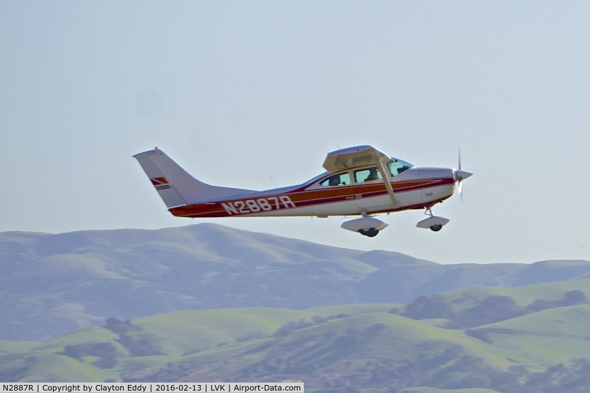 N2887R, 1967 Cessna 182K Skylane C/N 18258487, Livermore Airport 2016