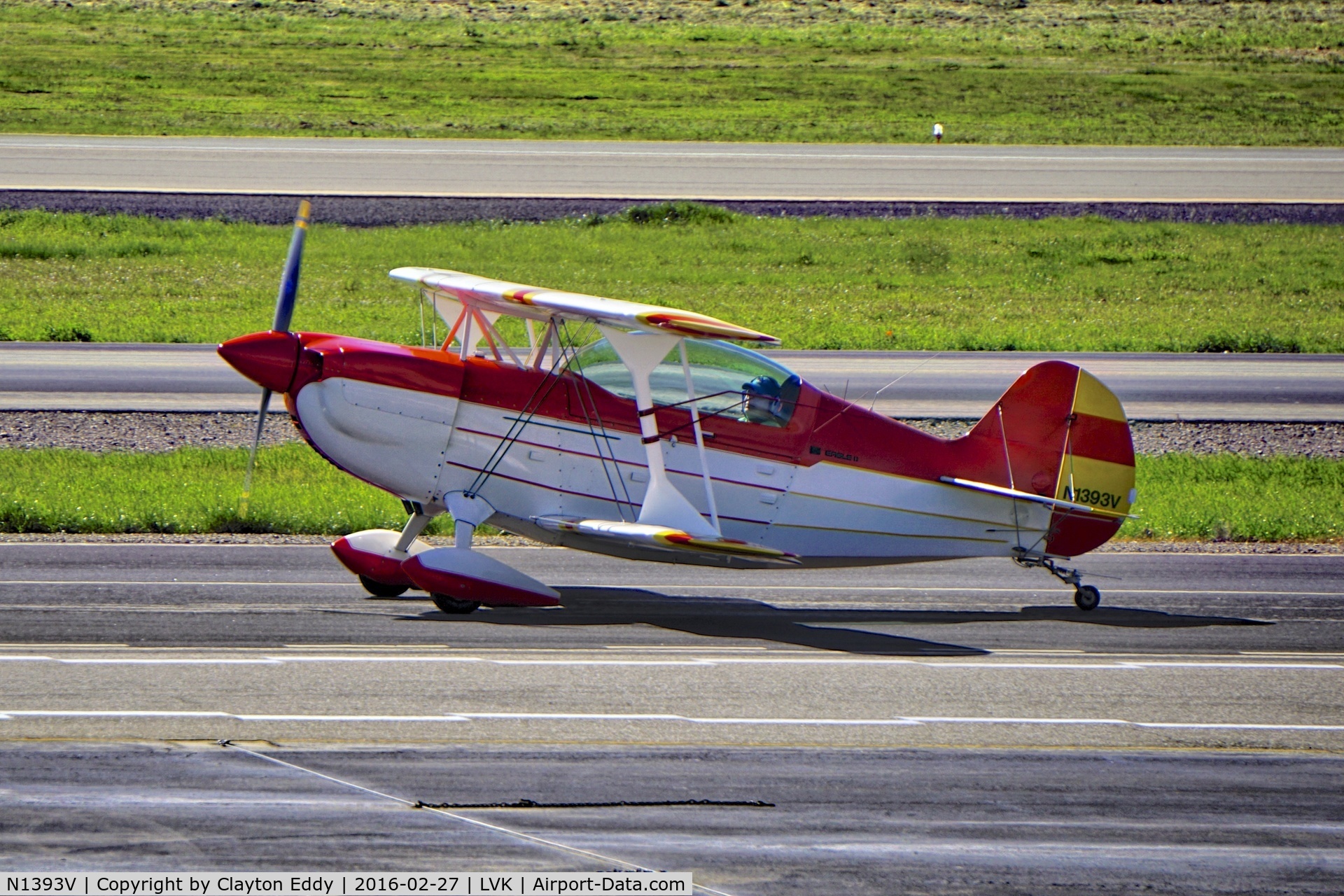 N1393V, 1984 Christen Eagle II C/N HAY 0001, Livermore Airport 2016